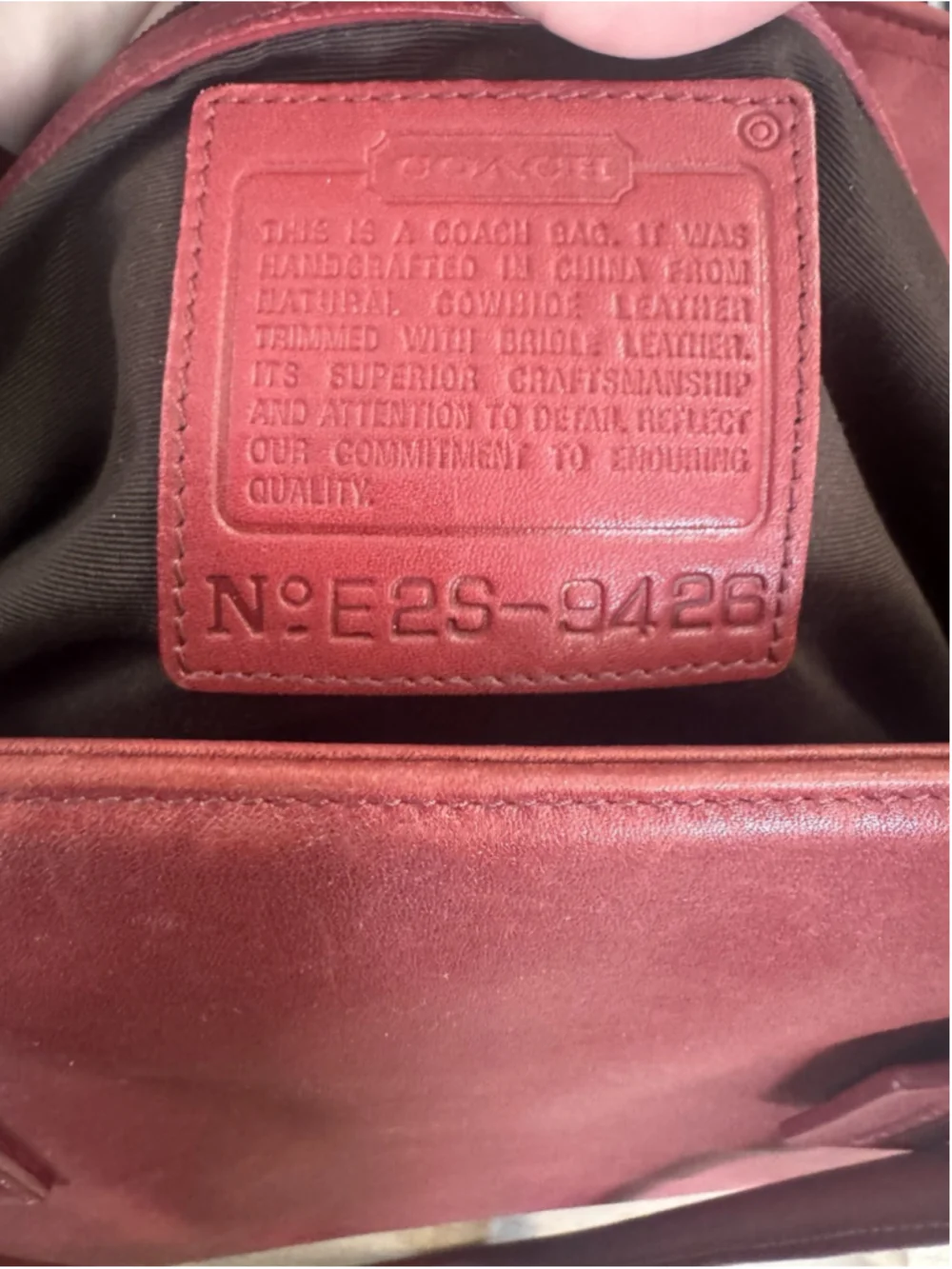 Rare RED Coach Legacy 9426 Satchel Tote Bag Handbag Briefcase Laptop Case Purse